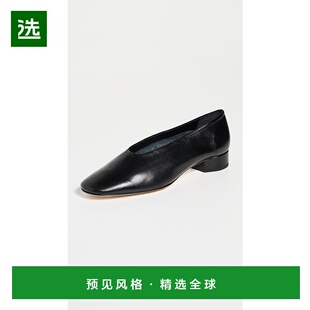 1h可退 香港直邮aeyde 女士 Delia 纳巴革高跟鞋 AEYD black黑色