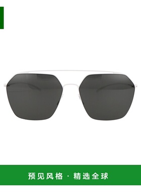 1h可退 香港直邮Mykita 女士 徽标太阳镜 MMESSE016 white白色 舒