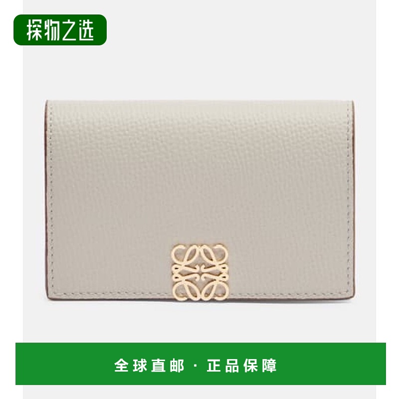 香港直邮LOEWE 罗意威 女士 Anagram 皮革卡套 grey灰色 舒适时尚