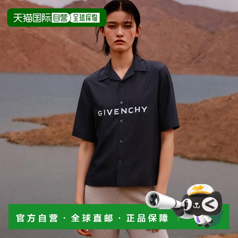 香港直邮Givenchy 徽标短袖衬衫 BM60T51YC8