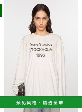 欧洲直邮acne studios 徽标 T 恤 - 宽松版型