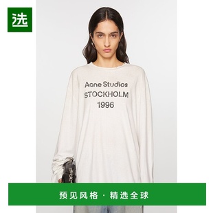 欧洲直邮acne studios 徽标 T 恤 - 宽松版型