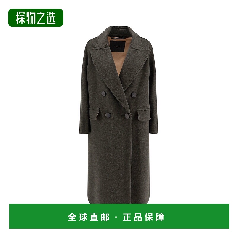 香港直邮MaxMara 麦斯玛拉 女士 Angus 雙排扣超大外套 252101610
