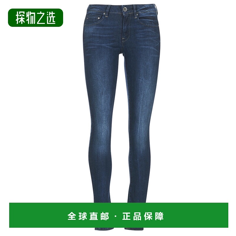欧洲直邮G-Star Raw 女士 MIDGE ZIP MID SKINNY 牛仔裤 蓝色