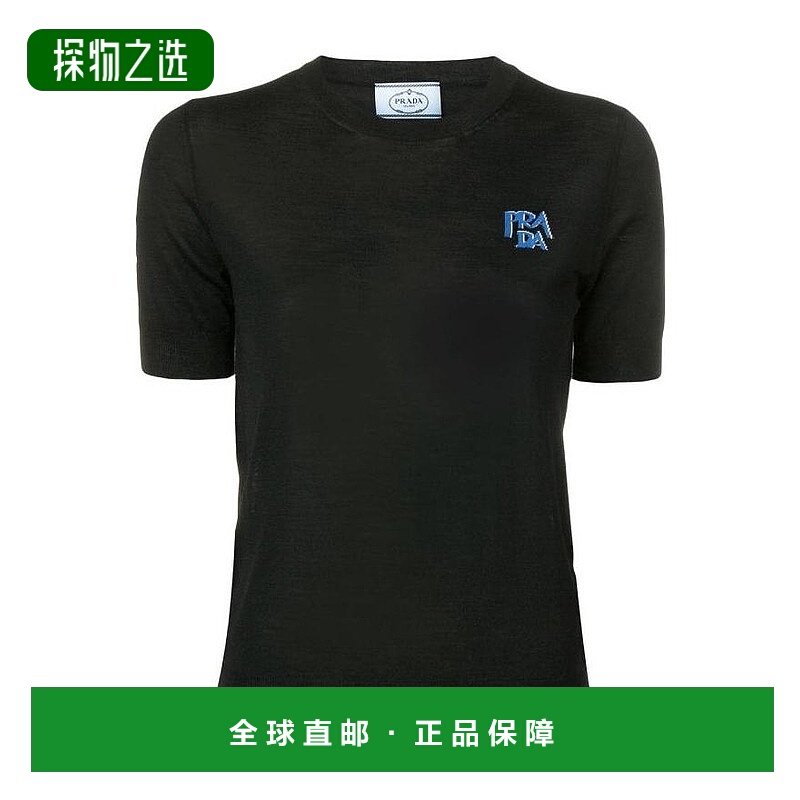 香港直邮Prada 初剪羊毛短袖上衣 P24L0Q1S9C