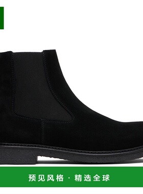 1h可退 香港直邮BOSS 波士 男士 黑色 Elasticated Panels 切尔西