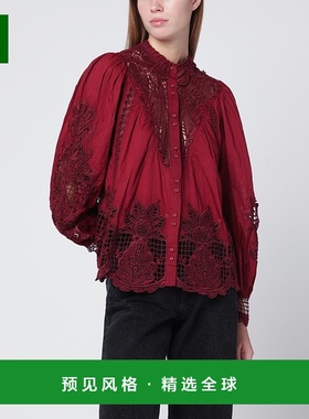 香港直邮FARM RIO 女士 Berry Garden 凸纹花边蕾丝衫 340369COL0