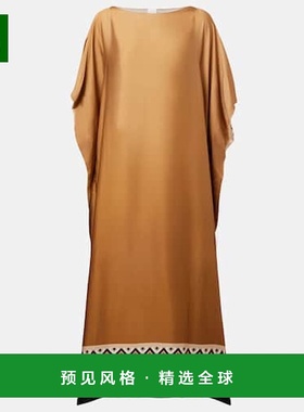 1h可退 香港直邮MaxMara 麦斯玛拉 女士 Belli 缎面土耳其式长衫