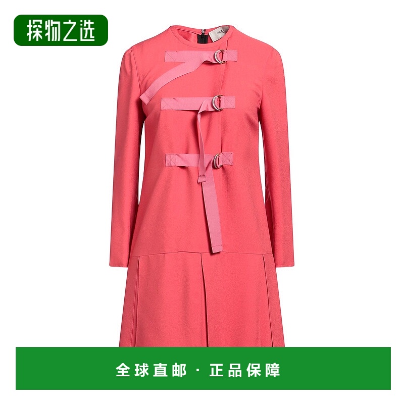 香港直邮GOLDEN GOOSE 女士 褶裥连衣裙 red红色 舒适时尚