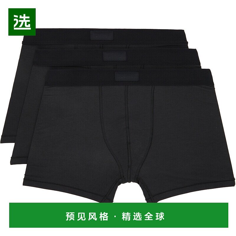 1h可退 香港直邮SKIMS 男士 三件装黑色 Cotton 3