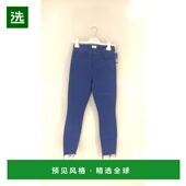 磨损边修身 香港直邮MOTHER AW2020 蓝色 女士牛仔裤 1941753AMZB