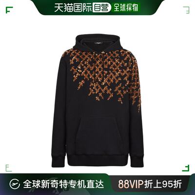 香港直邮Balmain 刺绣连帽卫衣 AH0JT046PB73