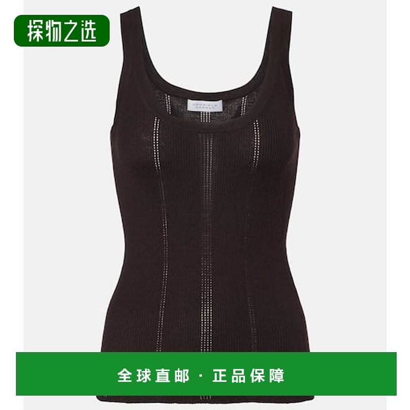 香港直邮Gabriela Hearst 女士 网眼提花羊毛背心上衣