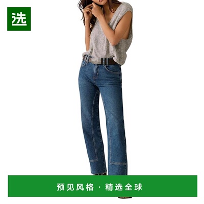 1h可退 香港直邮Free People 自由人 女士 Risk Taker 中腰直筒裤