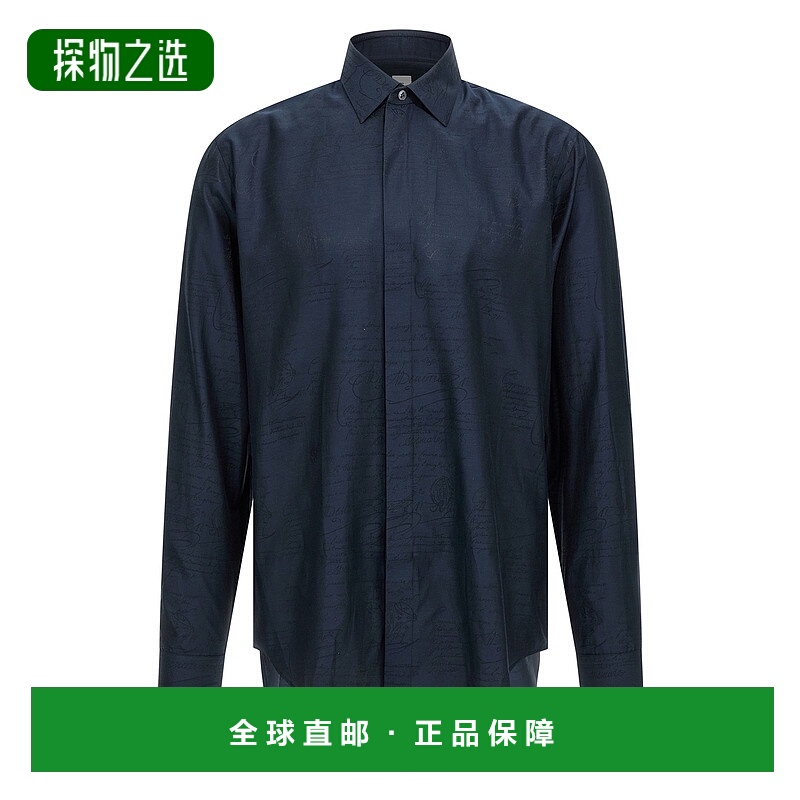 1h可退 香港直邮Berluti 伯尔鲁帝 男士 'Scritto' 衬衫 R29HTL85