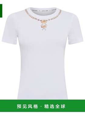 香港直邮MARINE SERRE 男士短袖T恤 WTT012ACJER0092WH10WHITE