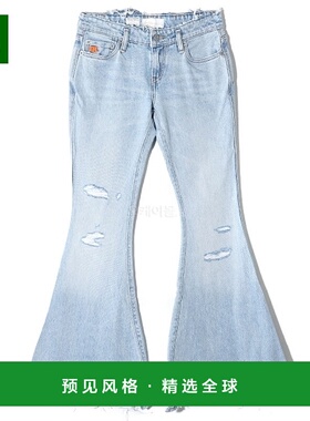 韩国直邮ERL Levi's 平纹喇叭牛仔布梭织 - 蓝色 (ERL07P301)