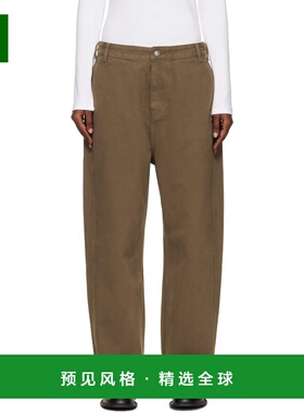 1h可退 香港直邮LE 17 SEPTEMBRE 女士 棕色 Side Seam Wide 牛仔