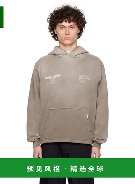 1h可退 香港直邮Represent 男士 灰色 Team Rep 连帽衫 MLM41052