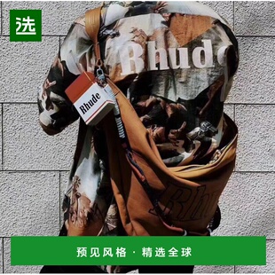 1h可退 香港直邮Rhude 男士 折上折 西部牛仔缎面衬衫 RHU07MS201