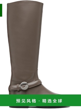 1h可退 香港直邮Coperni 女士 灰褐色 Belt Cavalier 高筒靴 COPS
