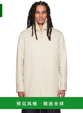 1h可退 香港直邮Jil Sander 吉尔·桑达 男士 灰色口袋衬衫 J22DL