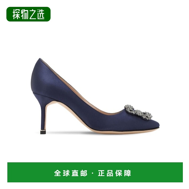 香港直邮Manolo Blahnik 海军蓝细跟高跟鞋 73I0C4007
