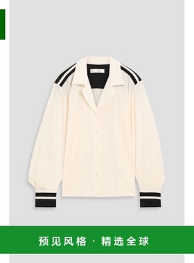 1h可退 香港直邮Frame Denim 女士 条纹真丝双绉衬衫 WS25WSH020A