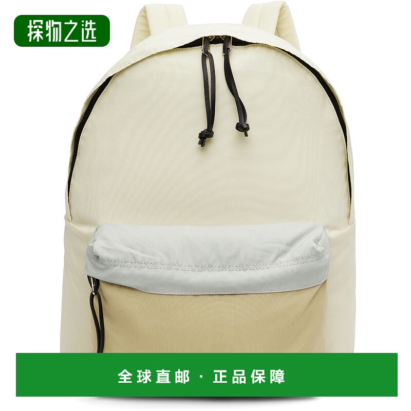 香港直邮AURALEE 男士 灰白色 & 驼色 AETA 联名双肩包 A25AB06AE