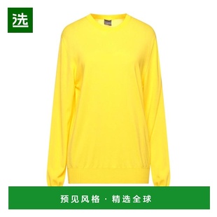 1h可退 香港直邮Lorena Antoniazzi 女士 毛衣 yellow黄色 舒适时