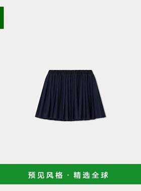 欧洲直邮Bonpoint小樱桃 Jais海军蓝裙子半身裙