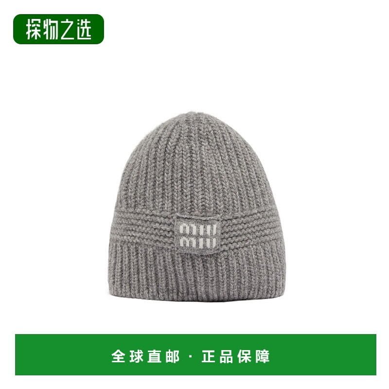 香港直邮Miu Miu 徽标帽子 MIU5RR24针织羊毛缪缪