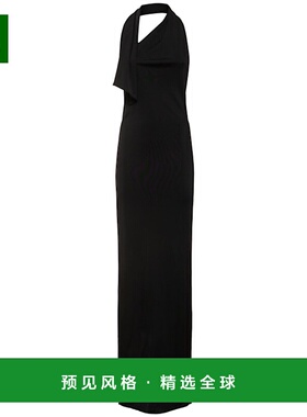 香港直邮Khaite 不对称领口露背连衣裙长裙 81I-X55012