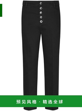 1h可退 香港直邮Dondup 女士 黑色裤子 DP576GSE043PTD9 black黑