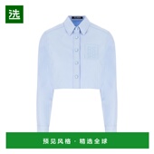 香港直邮Raf piquet Simons 1h可退 拉夫·西蒙 女士 浅蓝衬衫