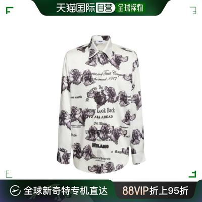 香港直邮MSGM 翻领长袖衬衫 3540ME08BS237557