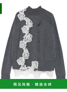 香港直邮BLUGIRL 女士卫衣 RF5222MA82O02070 AW2025 灰色 蕾丝细