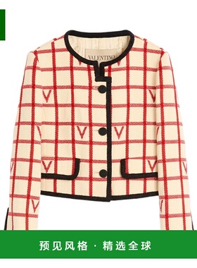 香港直邮Valentino 圆领长袖休闲夹克外套 女装BCE4K09JN