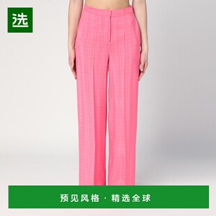 1h可退 香港直邮Semicouture 女士 MARLEE 粉色粘胶纤维裤子 Y5SQ