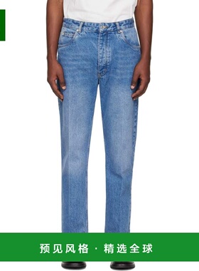 1h可退 香港直邮Studio Nicholson 男士 蓝色 Windslow 牛仔裤 WI