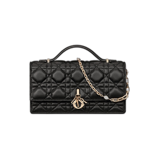 Christian Dior克里斯汀·迪奥Lady Dior手提包黑色翻盖钱包迷你