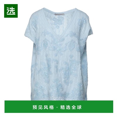 1h可退 【美国直邮】ERMANNO SCERVINO 女士羊绒混纺短袖毛衣 意