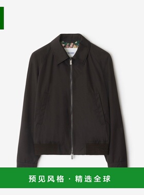 欧洲直邮Burberry博柏利 Highgrove系列男士齿轮色棉海格罗夫外套