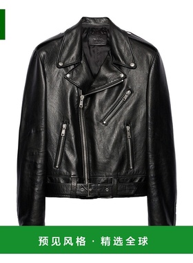 香港直邮Prada 长袖皮夹克 UPW54011KDSOOO普拉达皮衣