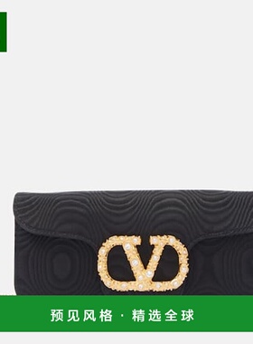 1h可退 香港直邮Valentino 华伦天奴 女士 VLogo moiré 标志精饰