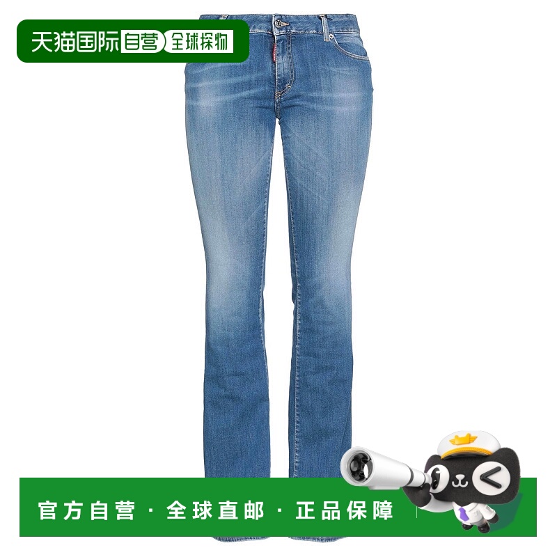 香港直邮Dsquared2 二次方 女士 小喇叭牛仔裤 blue蓝色 舒适时尚