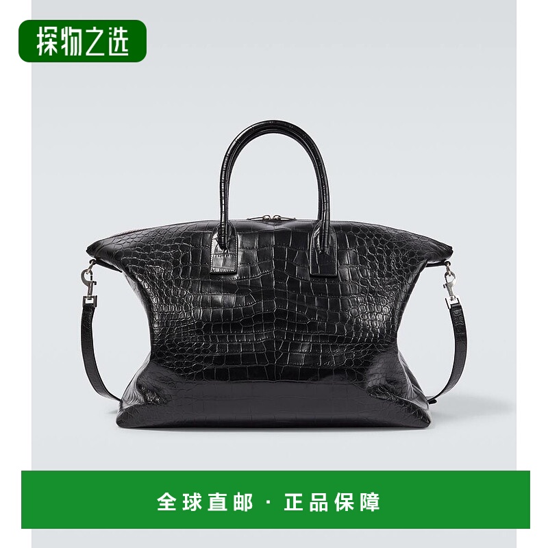 1h可退 香港直邮Saint Laurent 圣罗兰 男士 'Giant' 鳄鱼皮革感