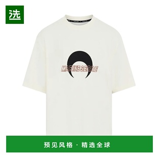 香港直邮Marine Serre 经典圆领短袖 T 恤 UTT001ACJER0072BG
