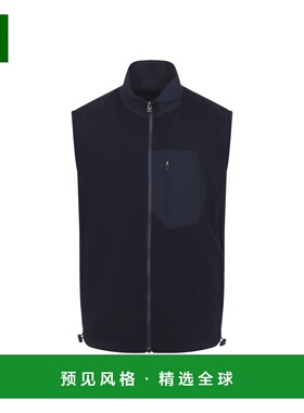 1h可退 香港直邮Sease 男士 海军蓝可反穿初剪羊毛背心 OV034TJ07