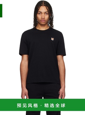 1h可退 香港直邮MAISON KITSUNE 男士 黑色 Fox Head Patch Regul